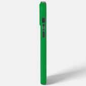 Coques Case-Mate iPhone Nom Lumière personnalisée sur vert (Verso / Gauche)