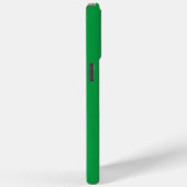 Coques Case-Mate iPhone Nom Lumière personnalisée sur vert (Verso / Droite)