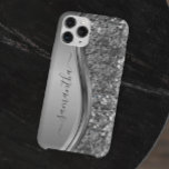 Case-Mate iPhone Case Nom manuscrit Silver Metal Parties scintillant 12<br><div class="desc">Le design est une photo et les coques ne sont pas faits avec de la parties scintillant, des paillettes, des métaux ou des bois. Cette conception est également disponible sur d'autres modèles de téléphone. Choisissez Type de périphérique pour voir d'autres iPhone, Samsung Galaxy ou coques Google. Certains styles peuvent être...</div>