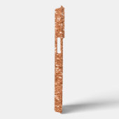 Coques Case-Mate iPhone Nom manuscrit Terra Cotta Parties scintillant Terr (Verso / Droite)