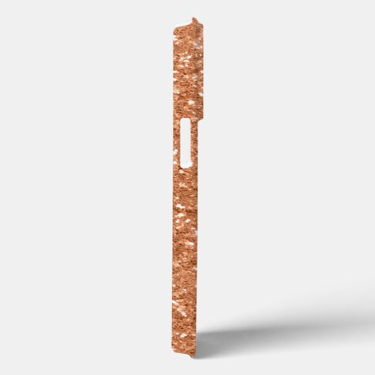 Coques Case-Mate iPhone Nom manuscrit Terra Cotta Parties scintillant Terr (Verso / Droite)