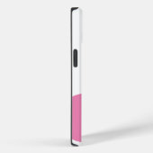 Coques Case-Mate iPhone Nom moderne mignon Grand Pois rose (Verso / Droite)