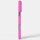 Coques Case-Mate iPhone Nom moderne Neon Blue 3D | Cool tendance rose (Verso / Droite)