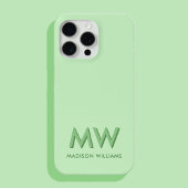 Coques Case-Mate iPhone Nom moderne simple Monogramme initial