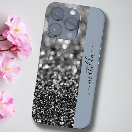 Coques Case-Mate iPhone Nom MODIFICATIF Parties scintillant Bokeh graphite