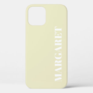 Case-Mate iPhone Case Nom monogramme blanc stylé moderne
