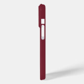 Coques Case-Mate iPhone Nom Monogramme Moderne Bourgogne (Verso / Gauche)