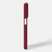 Coques Case-Mate iPhone Nom Monogramme Moderne Bourgogne (Verso / Droite)