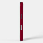 Coques Case-Mate iPhone Nom Monogramme Moderne Bourgogne (Verso / Droite)