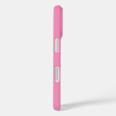 Coques Case-Mate iPhone Nom Monogramme Moderne Rose Blanc (Verso / Droite)