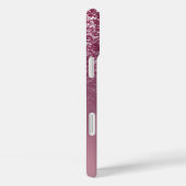 Coques Case-Mate iPhone Nom monogrammé pailleté élégant (Verso / Droite)