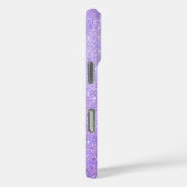 Coques Case-Mate iPhone Nom monogrammé pailleté élégant (Verso / Droite)