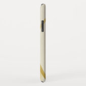 Coques Case-Mate iPhone Nom monogrammé pailleté élégant (Dos/Droite)