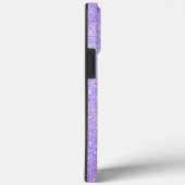 Coques Case-Mate iPhone Nom monogrammé pailleté élégant (Verso / Droite)