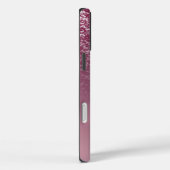 Coques Case-Mate iPhone Nom monogrammé pailleté élégant (Verso / Droite)