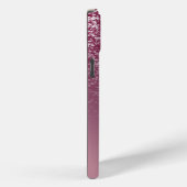 Coques Case-Mate iPhone Nom monogrammé pailleté élégant (Verso / Droite)