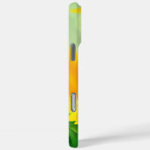 Coques Case-Mate iPhone Nom Monogramme Tournesols Jaune Vert Floral (Verso / Droite)