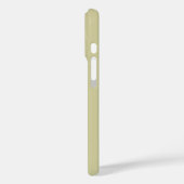 Coques Case-Mate iPhone Nom Monogramme Vert Olive Moderne Blanc (Verso / Gauche)