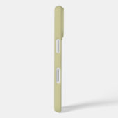 Coques Case-Mate iPhone Nom Monogramme Vert Olive Moderne Blanc (Verso / Droite)