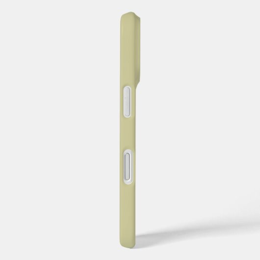 Coques Case-Mate iPhone Nom Monogramme Vert Olive Moderne Blanc (Verso / Droite)