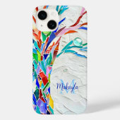Coques Case-Mate iPhone Nom Mosaïque de monogramme (Verso)