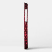 Coques Case-Mate iPhone Nom Motif Elegant Red Swirls (Verso / Gauche)