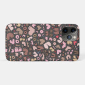Coques Case-Mate iPhone Nom motif mammaire neutre (Dos (Horizontal))