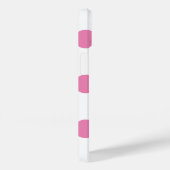 Coques Case-Mate iPhone Nom | Motif Pois rose (Verso / Droite)