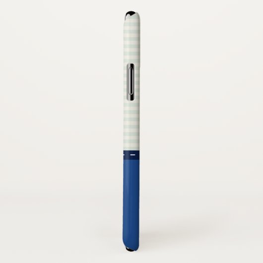 Coques Case-Mate iPhone Nom nautique de coutume d'Ancre de motif de (Dos/Droite)