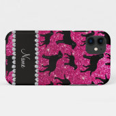 Coques Case-Mate iPhone Nom neon hot rose parties scintillant labrador réc (Dos (Horizontal))