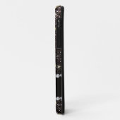 Coques Case-Mate iPhone Nom or diamant noir parties scintillant (Dos/Gauche)