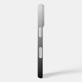 Coques Case-Mate iPhone Nom ou mot classique | Dégradé gris (Verso / Droite)