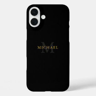 Coques iPhone 16 Plus Nom personnalisable et initiale