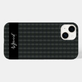 Coques Case-Mate iPhone Nom personnalisable Gris acier sans soudure motif (Verso (horizontal))
