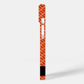 Coques Case-Mate iPhone Nom personnalisable motif orange transparent (Verso / Gauche)