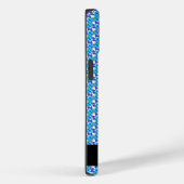 Coques Case-Mate iPhone Nom personnalisable motif orchidées bleues (Verso / Droite)