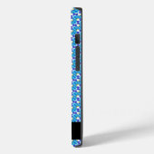 Coques Case-Mate iPhone Nom personnalisable motif orchidées bleues (Verso / Gauche)