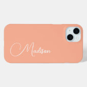 Coques Case-Mate iPhone Nom personnalisé (Verso (horizontal))