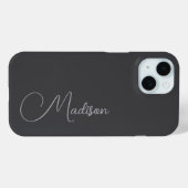 Coques Case-Mate iPhone Nom personnalisé (Verso (horizontal))