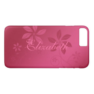 Coque Case-Mate Pour iPhone Nom personnalisé Abstrait rose chaud