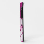 Coques Case-Mate iPhone Nom personnalisé acier diamant rose (Dos/Gauche)