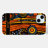 Coques Case-Mate iPhone Nom personnalisé African Print (Verso (horizontal))