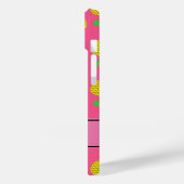Coques Case-Mate iPhone Nom personnalisé ananas rose jaune (Verso / Gauche)