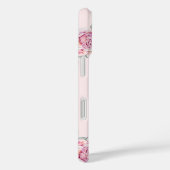 Coques Case-Mate iPhone Nom personnalisé Aquarelle rustique Floral Unicorn (Verso / Droite)