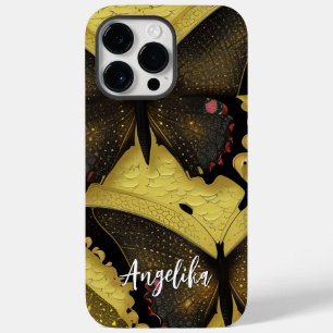 Coque Pour Pour iPhone 14 Pro Max Nom personnalisé avec motif papillon