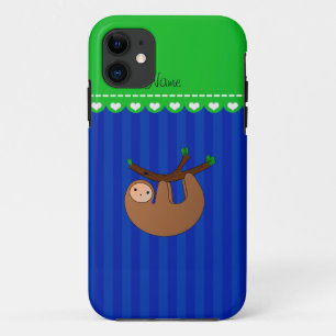 Case-Mate iPhone Case Nom personnalisé bandes bleues paresseuses