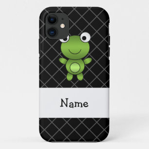 Case-Mate iPhone Case Nom personnalisé bébé grenouille noire croix crous