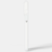 Coques Case-Mate iPhone nom personnalisé blanc & or initial (Verso / Gauche)