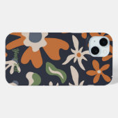 Coques Case-Mate iPhone Nom personnalisé Boho Floral (Verso (horizontal))