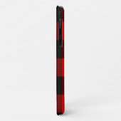 Coques Case-Mate iPhone Nom personnalisé Buffalo Plaid (Dos/Gauche)